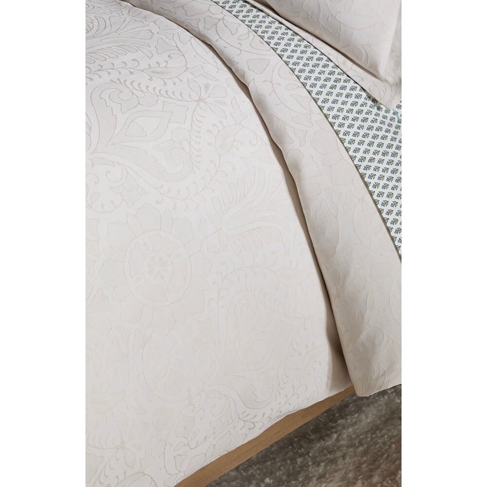 John Robshaw $625 Amina Duvet Set, Queen in Ecru